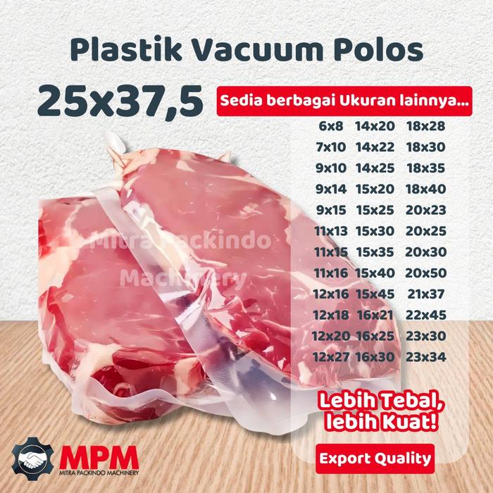 Gambar Plastik Vacuum 25x37,5 cm, Vakum Plastic Sealer Vacum Bag Promo !! - 25x37,5LGSPromo dari Mitra Packindo Machinery undefined Tokopedia