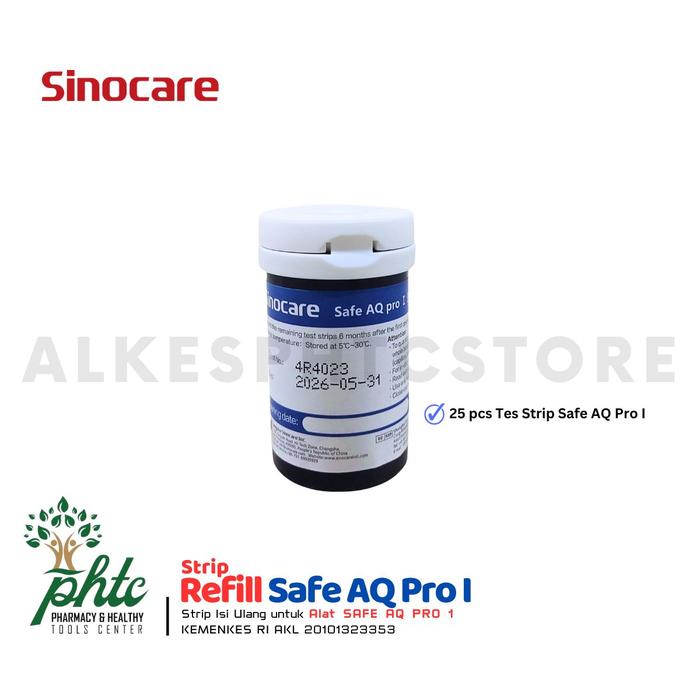 Gambar SINOCARE Safe AQ Pro 1 Strip Uji Gula Darah - AQ Pro 25's dari alkesphtcstore undefined Tokopedia
