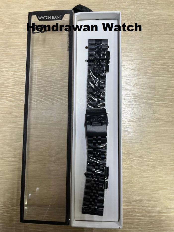 Gambar Strap Tali Jam Tangan Rantai Jubile SEIKO SKX 20mm 22mm - Jubile Black 22 dari SunArloji undefined Tokopedia