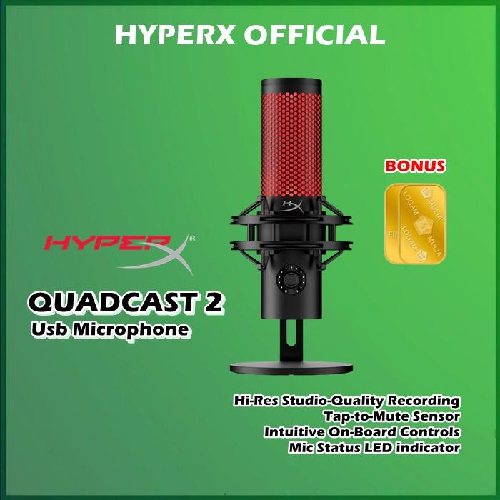 Gambar HyperX QuadCast 2 S RGB USB Condenser Microphone QuadCast 2S Quadcast S Quad Cast - Quadcast 2 dari Officiall Brands undefined Tokopedia