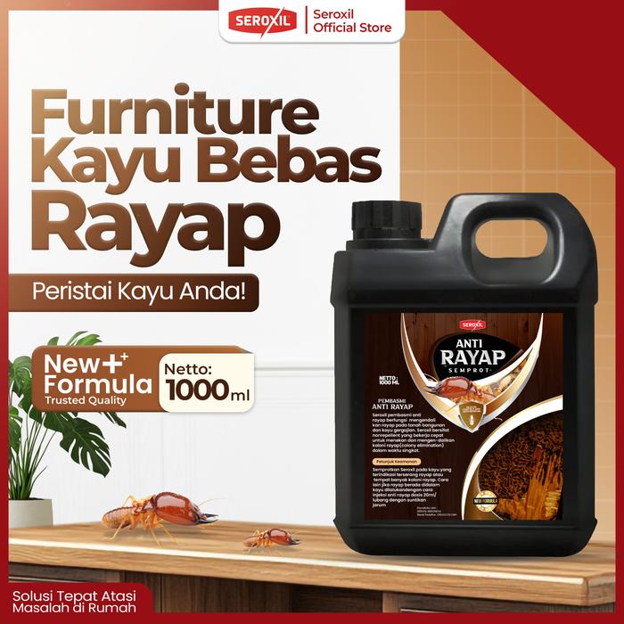 Gambar (Isi Ulang) Obat Racun Pembasmi Anti Rayap Kayu Tanah Ampuh 1 Liter dari SEROXIL undefined Tokopedia