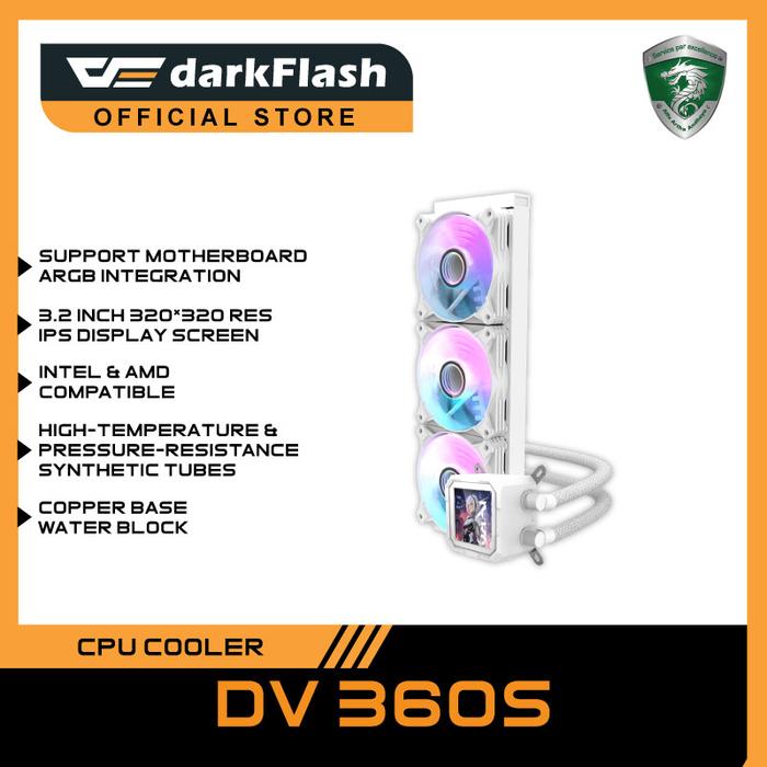 Gambar darkFlash WAVE DV360S Liquid CPU Cooler [Support Intel & AMD] - Putih dari darkFlash Indonesia undefined Tokopedia