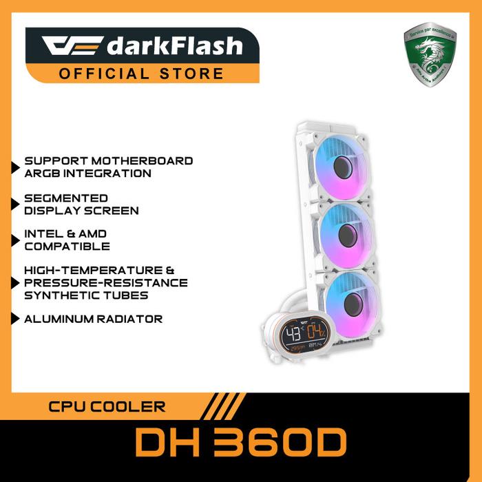 Gambar darkFlash WAVE DH360D Liquid CPU Cooler [Support Intel & AMD] - Putih dari darkFlash Indonesia undefined Tokopedia