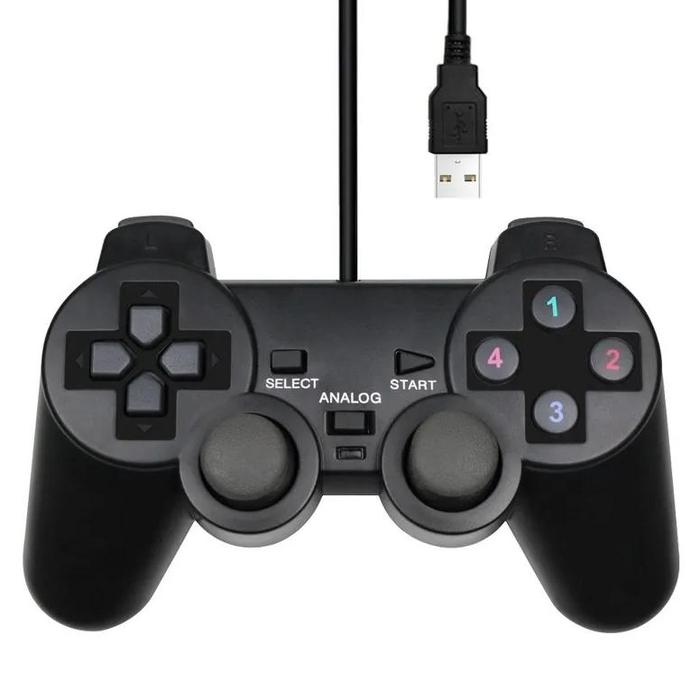 Jual Baru Wired USB PC Game Controller Gamepad For WinXP/Win7/8/10