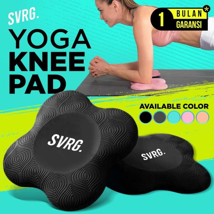 Gambar SVRG Yoga Knee Pads - Elbow & Joint Support - Alas Lutut Yoga - Knee Pad, Black dari SVRG Store undefined Tokopedia