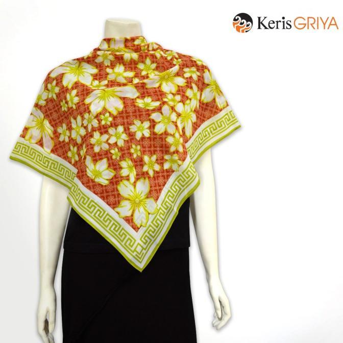 Gambar Batik Keris Scarf Polyester Putri Sejati - Biru 008CZAS30 - Cokelat dari Izdihar11_NEW undefined Tokopedia