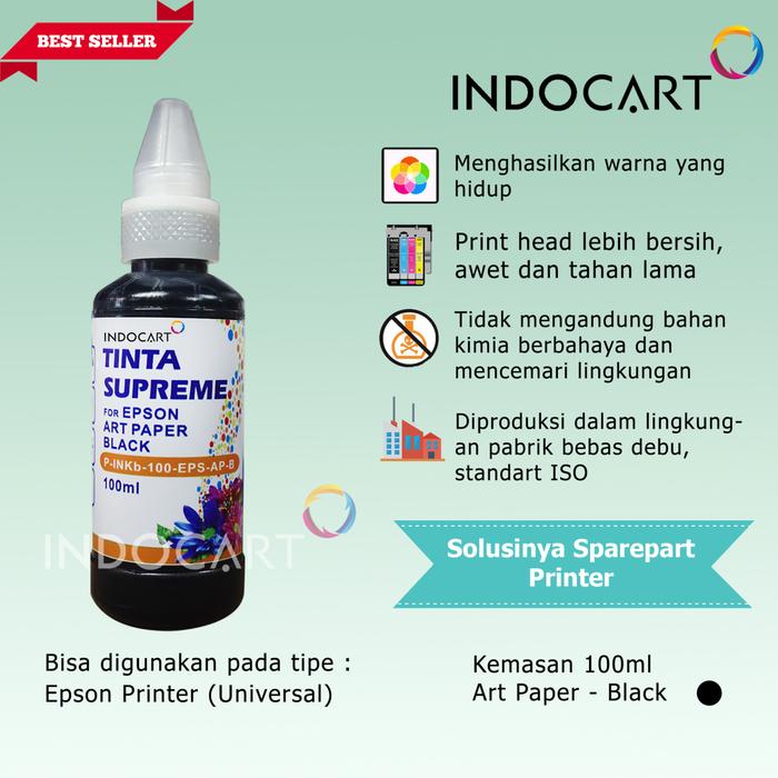 Gambar IndoCart Tinta Refill Printer Epson-Art Paper Ink-100ml - Black dari IndoCart Store undefined Tokopedia