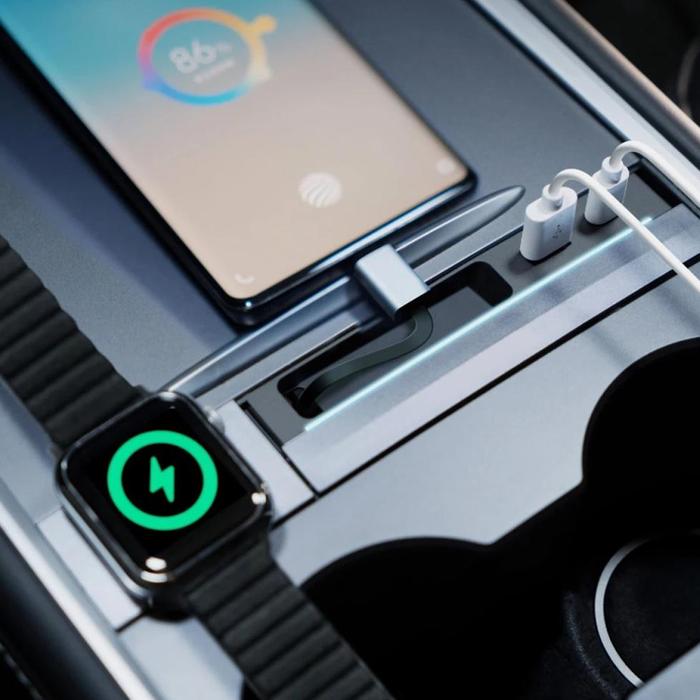 Wireless Charging Tesla Model Iphone Charging Cable Jual Baru 27W