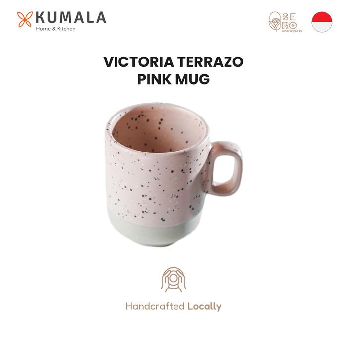 Gambar SERO VICTORIA MUG - Gelas Cangkir Keramik Kopi Teh - Coffee Tea Cup - TRZ.Pink 28CL dari Kumala Home & Kitchen undefined Tokopedia