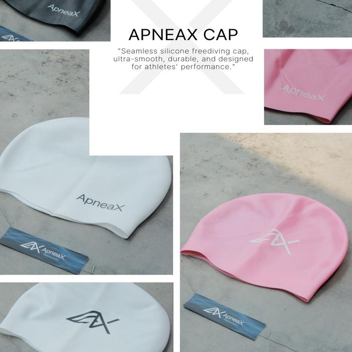 Gambar Swim Cap ApneaX (Seamless Sillicone for Athletes) - Putih dari Apnea Experience undefined Tokopedia