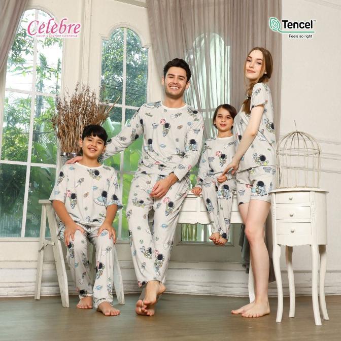 Gambar Piyama / Baju Tidur Anak & Dewasa 100% TENCEL Micro Modal Astronot Abu Terlaris - Dewasa PDK/PDK, M dari Mira Haven undefined Tokopedia