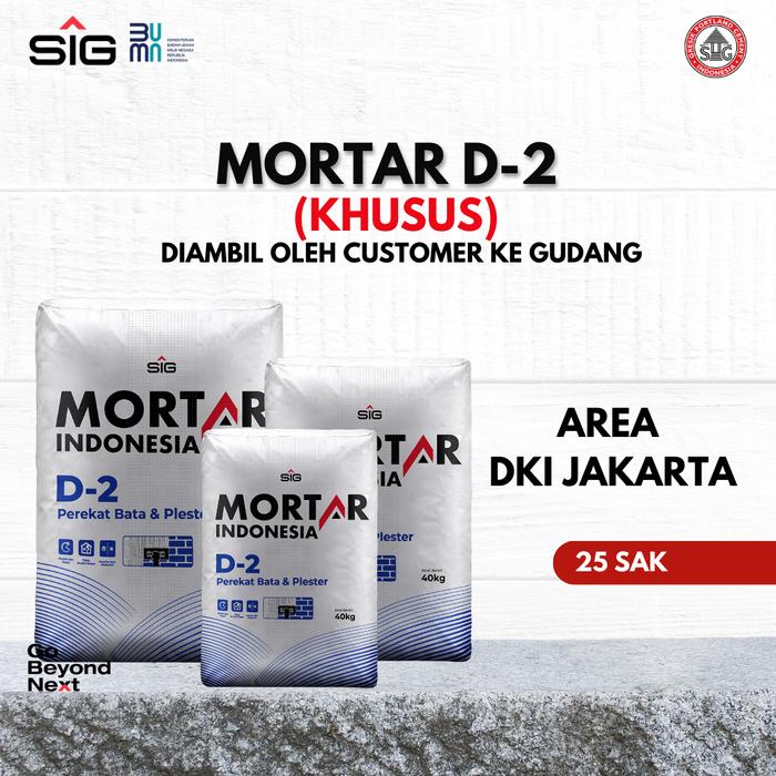 Gambar Mortar D-2 - Khusus Pick Up Langsung Ke Gudang Jakarta - ⅛ DO (25sak), Armada Customer dari SIG ONLINE STORE undefined Tokopedia