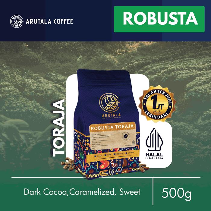 Gambar ARUTALA Kopi Toraja Rantebua Robusta Coffee 500 Gram - Biji dari Arutala Coffee undefined Tokopedia