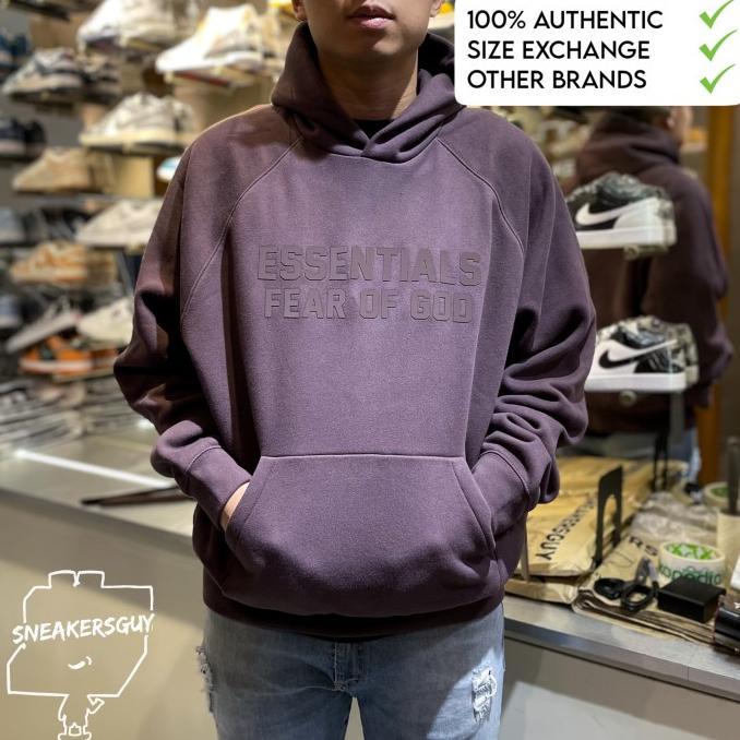 Gambar Essentials Ss23 Plum Hoodie Fear Of God Fog Original Asli - S dari ClassicaStoree undefined Tokopedia