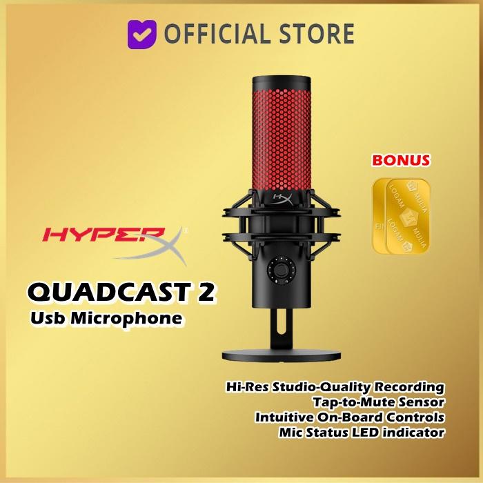 Gambar HyperX QuadCast 2 S RGB USB Condenser Microphone QuadCast 2S Quadcast S Quad Cast - Quadcast 2 dari Dunia Mas Computer undefined Tokopedia