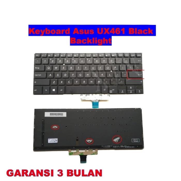Jual Keyboard Asus Zenbook Flip 14 UX461 UX461U UX461UN Black - Main Image
