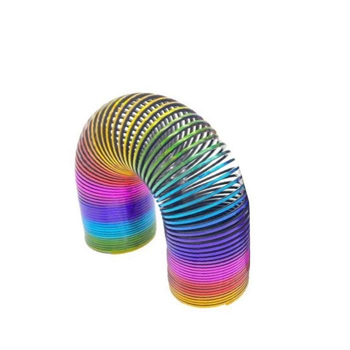 Gambar READY!! Rainbow Spring Mainan Edukasi Anak Rainbow Spring Jumbo Magic Slinky Jumbo Spiral Pelangi Toys - penuh warna dari CALYA JAYA STORE undefined Tokopedia