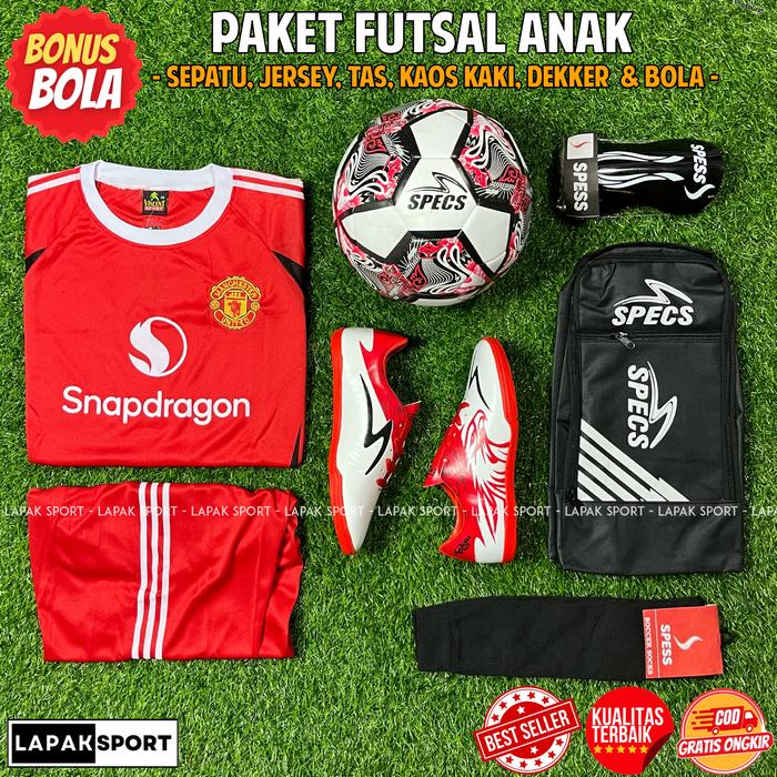 Gambar Paket Sepatu Futsal Anak Specs Garuda Attack Lengkap Bonus Bola Paket Komplit Sport - P6 Garuda Atack, 33 dari Lapak Sport Official undefined Tokopedia