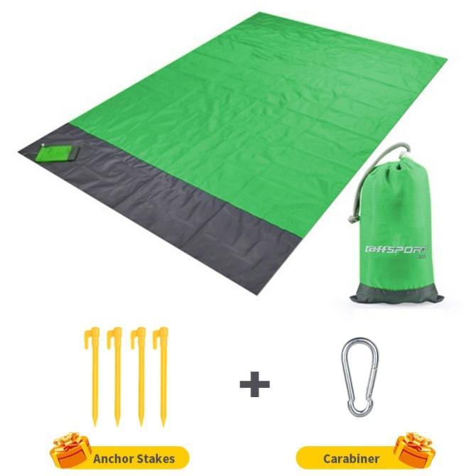 Gambar Tikar Lipat Matras Camping Piknik Outdoor Waterproof Mat 2X2.1M - A_S - Green dari Rivella Rug undefined Tokopedia