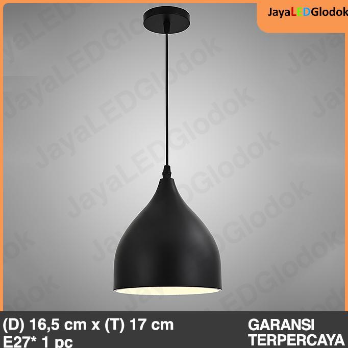 Gambar Lampu Gantung Minimalis Industrial Ruang Meja Makan Mini Bar Kitchen Island Hitam Kayu Hias - C - Aksen Kayu dari GANFO STORE undefined 5 Tokopedia