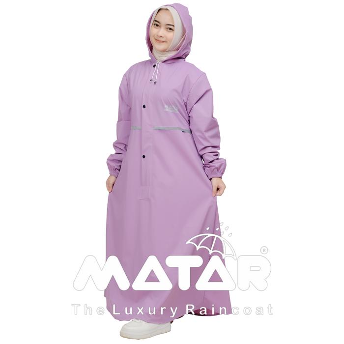 Gambar Jas Hujan Gamis Wanita Muslimah/ Jas Hujan Wanita By MATAR Dewasa Syari PVC Rust-Proof Raincoats outfit outdoor - Lilac, L dari Ar Rafan Store undefined Tokopedia