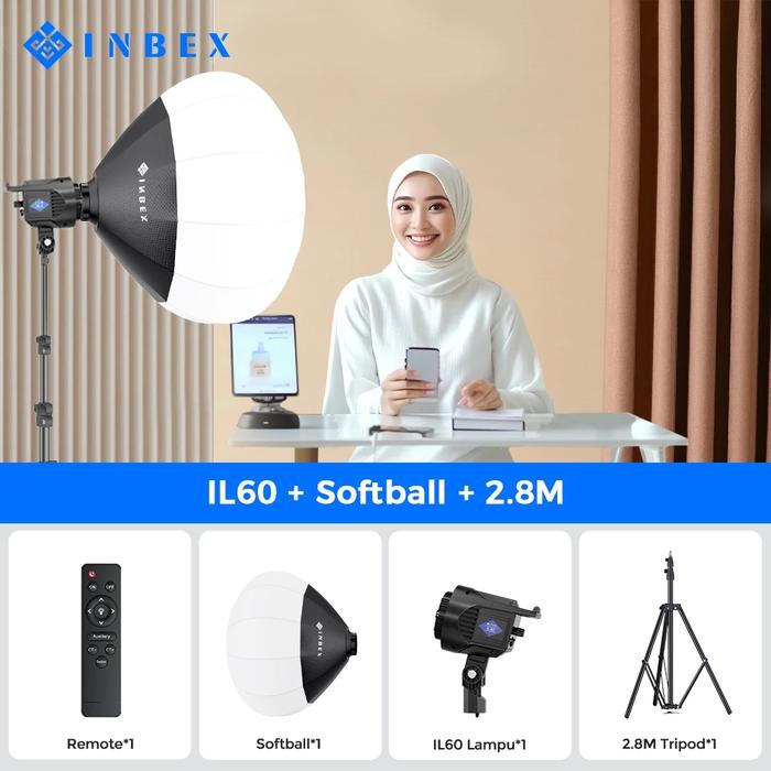 Gambar INBEX Lighting Konten Lampu Studio Softbox LED Video Light Background Foto Lampu Flash - Kit 4 dari INBEX Official Store undefined Tokopedia