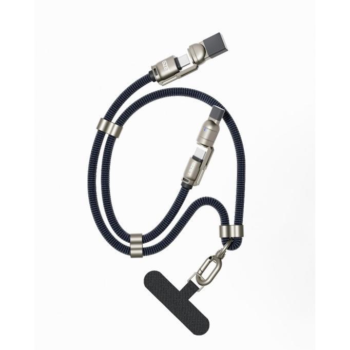 Gambar Accessories GZET LANYARD KABEL DATA 4 IN 1 240W MAX Lanyard Casing Handphone Universal Neckalce Strap Adjustable Tali gantungan kabel charger 480mpbs speed transfer data 100% ORIGINAL BEST QUALITY - Navy dari DUTISNA JAYARENA6488 undefined Tokopedia