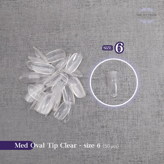 Gambar Kupal Nomor 5 Medium Oval Clear KW 3 (50pcs) - 6 Clear dari Nail Art House undefined Tokopedia