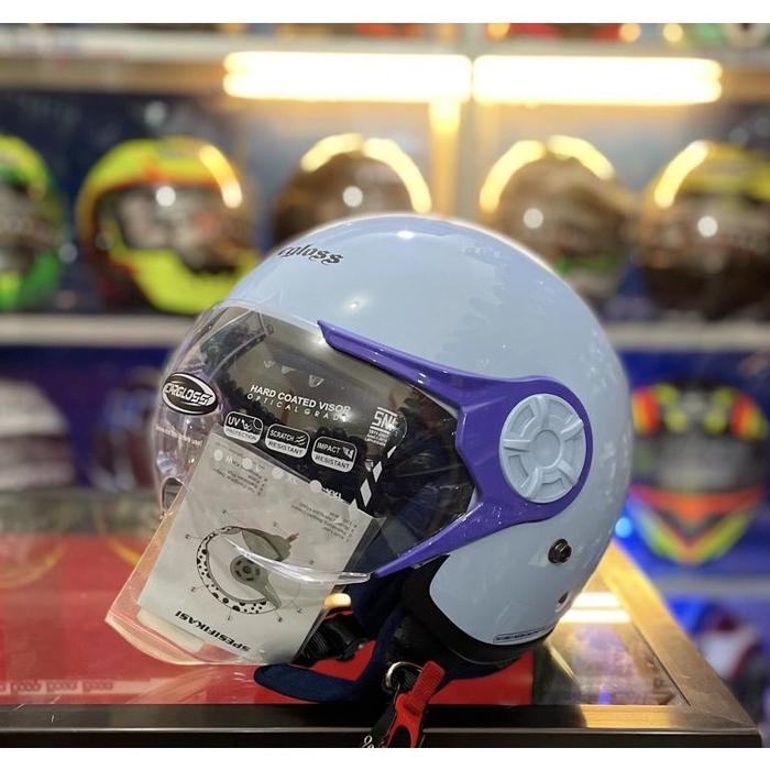 Gambar JOGJA Helm cargloss hijab YRH original - ARMY LIGHT BLUE, All Size dari lostgarage undefined 4 Tokopedia