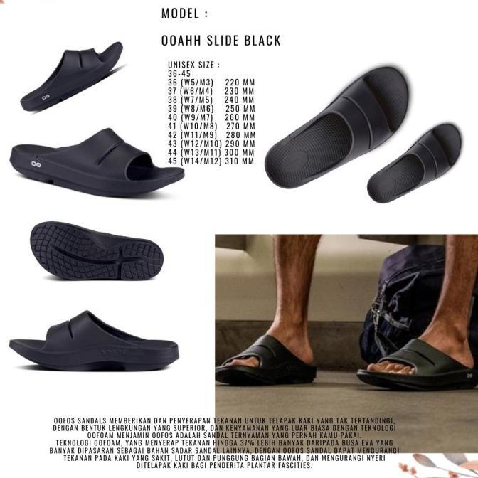 Gambar OOFOS Unisex Sandal Ooah Slide (Barang ORIGINAL) - Black, 36 - 46 dari hanzztt undefined Tokopedia