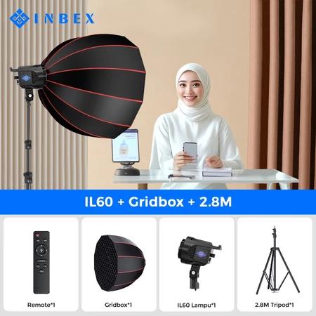 Gambar INBEX Lighting Konten Lampu Studio Softbox LED Video Light Background Foto Lampu Flash - kit 3 dari INBEX Official Store undefined Tokopedia