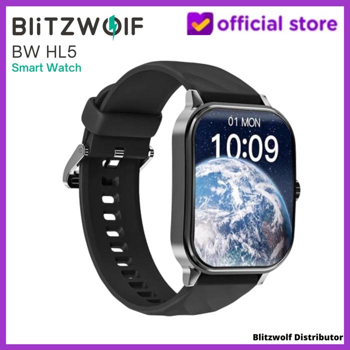 Jam Tangan Smartwatch Blitzwolf Ip68 Square Dial CE RoHS Sport Ecg