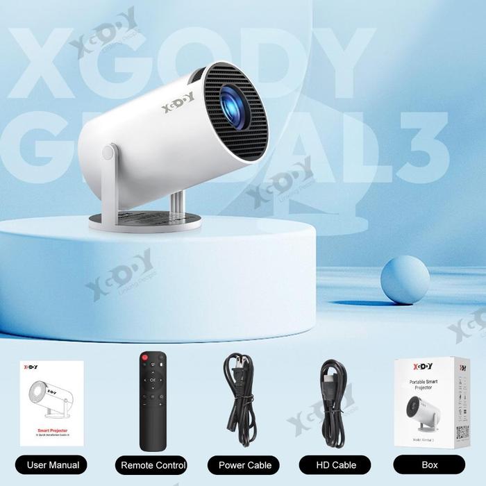 Gambar Terbaru XGODY Gimbal3 Smart Proyektor Android 11.0 4K UHD WiFi6 Bluetooth 5.0 1GB+8GB - Gimbal 3 dari CALYA JAYA STORE undefined Tokopedia