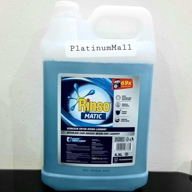 Gambar Rinso Matic Professional Detergen Deterjen Cair Laundry Kiloan 5L New - Rinso 4.5 L dari meytokped undefined Tokopedia