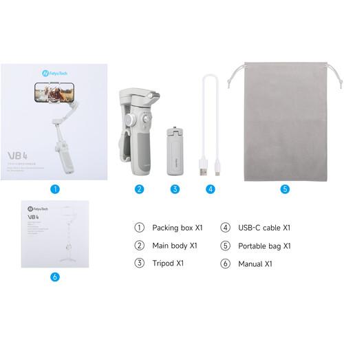 Gambar Feiyu Vimble 4 / VB4 CREATOR KIT 3-Axis Smartphone Gimbal with AI Intelligent Tracking Module - Feiyutech Vimble 4 KIT Tripod - STANDARD, PAKET A dari Jakarta Digital 8 undefined Tokopedia