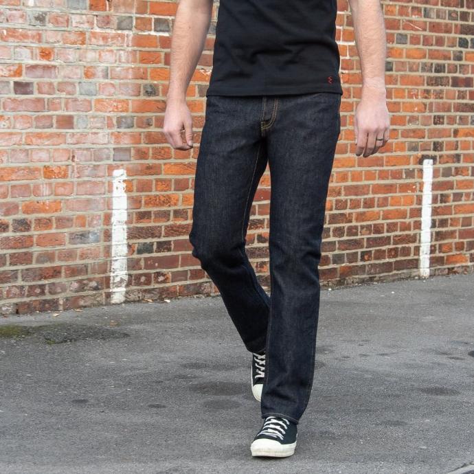 Gambar Iron Heart IH-888S-21 21oz Selvedge Denim Medium/High Rise Tapered Cut Jeans - Indigo - 34 dari CREZZIDO STOREE undefined Tokopedia