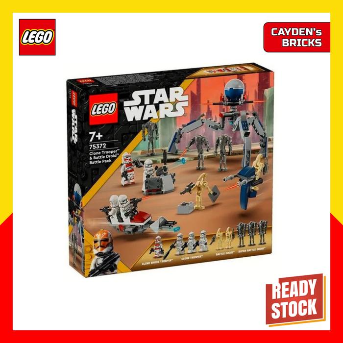 Gambar LEGO 75372 Star Wars Clone Trooper & Battle Droid Battle Pack dari Cayden Bricks undefined Tokopedia