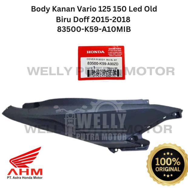 Gambar PROMO TERBATAS BODY HALUS VARIO 125 150 LED OLD BIRU DOFF BLUE MATTE 2015-2018 ORI HONDA AHM TERMURAH - Body Kanan dari wellia store undefined Tokopedia