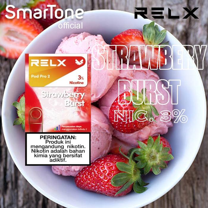 relx pods strawberry Relx Pod Strawberry Buy RELX Smash Go 10K Puffs RELX Peace 25000 Puffs 20MG  Disposable Vape - main image 1