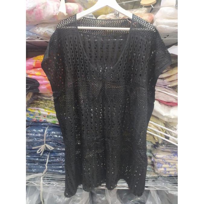 Gambar BEST PRODUK OLINE COVER UP BIKINI WANITA PENUTUP BIKINI CARDIGAN BAJU PANTAI MURAH SELAMAT BERBELANJA - Hitam dari toko eddie94 undefined Tokopedia