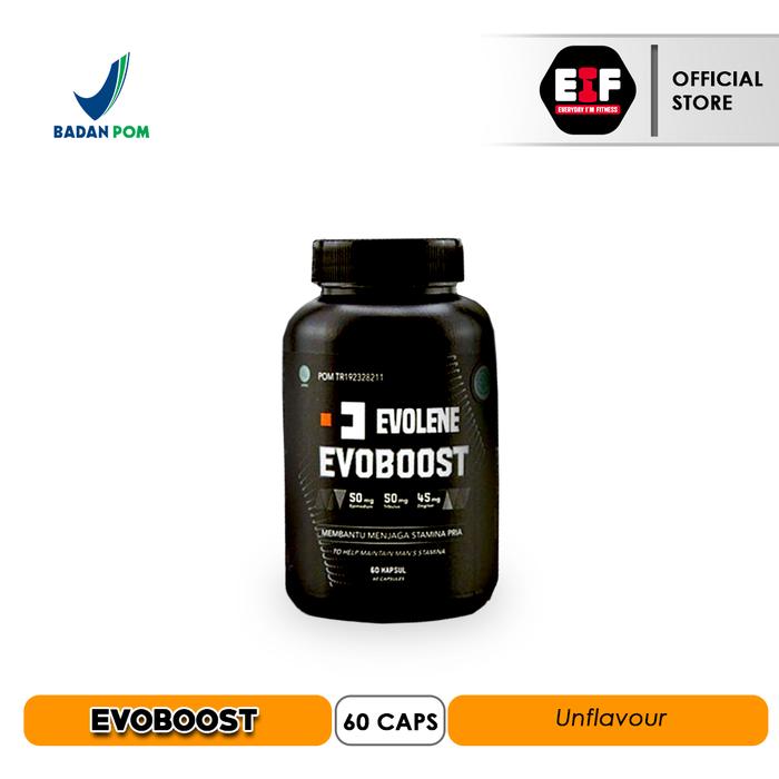Gambar EVOLENE EVOBOOST 1 BOTOL ISI 60 BPOM HALAL - TESTOSTERONE BOOSTER - EVOBOOST 60 CAP, SHAKER dari Everydayimfitness Supplement undefined Tokopedia