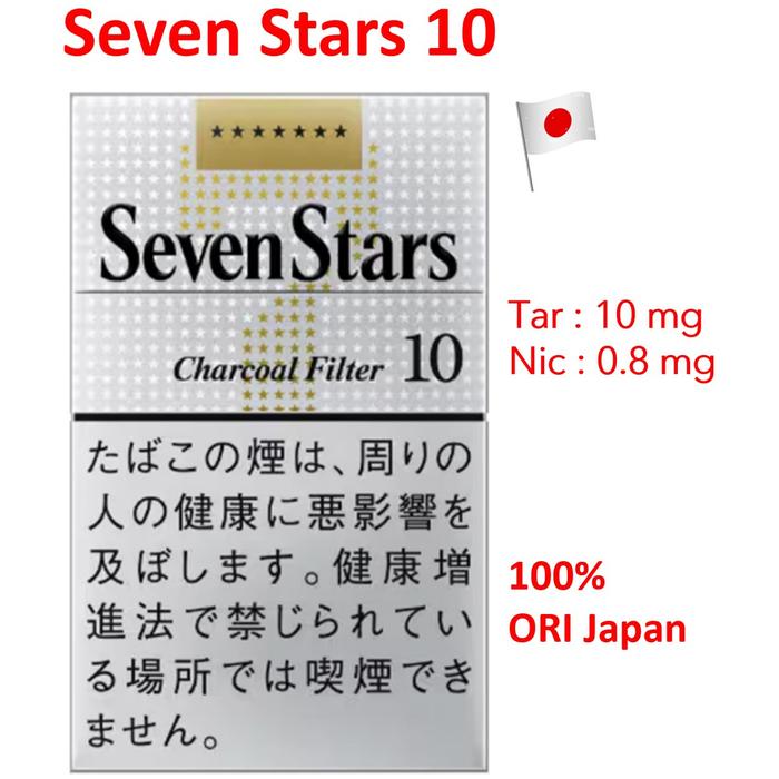 Gambar Seven Stars Japan - Harga Tertera per 1 Bungkus - Seven Stars 10, per 1 SLOP (10 Bungkus) dari GS Hampers undefined Tokopedia