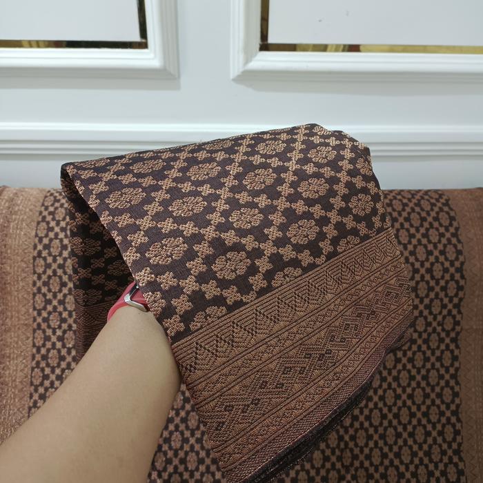 Gambar Songket padang/minang.songket tenun tangan handmade.warna coklat rosegold dari Songket padang-pandai sikek undefined Tokopedia
