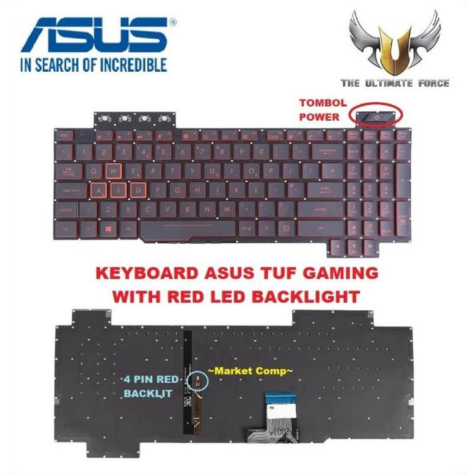 Gambar Keyboard Asus Tuf Fx505Dt Fx505Dd Fx505Du Fx505Dv Fx505 Fx505Dy Gaming - Backlit Merah dari asmaul husna14 undefined Tokopedia