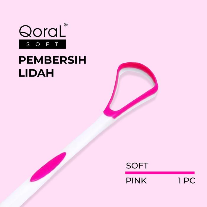 Gambar QoraL SOFT pembersih lidah / sikat lidah / tongue cleaner - Pink dari QoraL ID Kota Administrasi Jakarta Utara Tokopedia