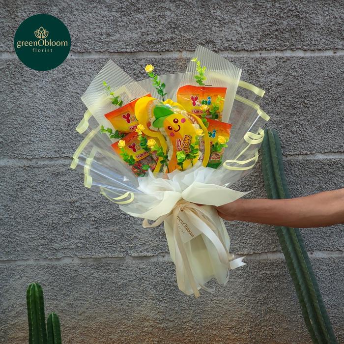 Gambar Buket Permen Yupi Chomp Chomp Marshmallow Bunga Artificial Hadiah Wisuda Ulang Tahun - YupiChompKuning dari greenObloom undefined Tokopedia