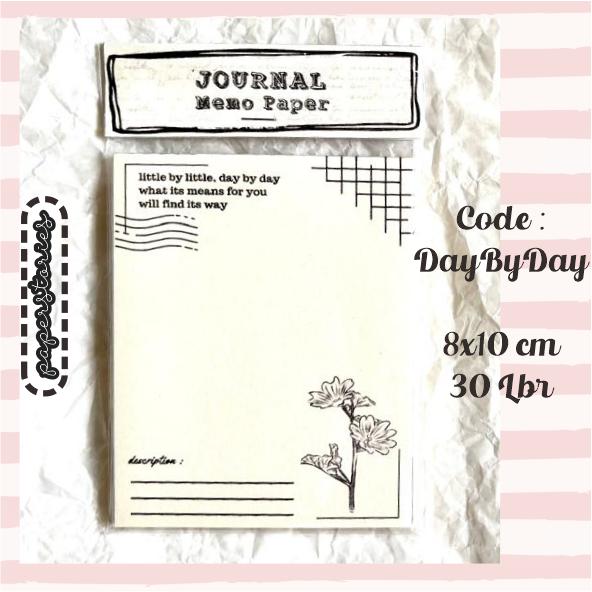 Gambar Journal Memo Paper Kertas Catatan Aesthetic Untuk Journaling Scrapbook - Day By Day dari PinkMint_NEW undefined Tokopedia