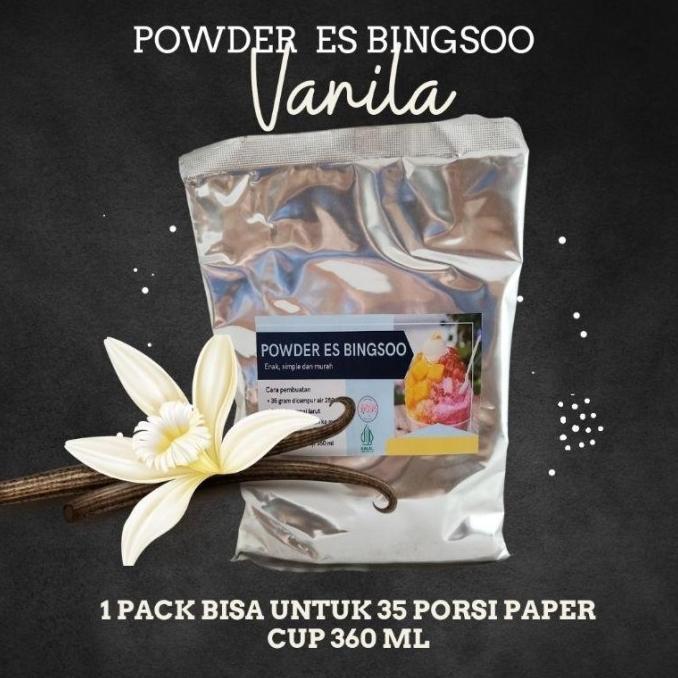Gambar READY STOK HARGA DISKON bubuk bahan baku es bingsoo BERKUALITAS BERKUALITAS - Vanila, 500 gram dari ajerr undefined Tokopedia