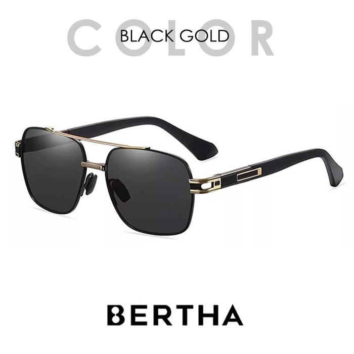 Gambar Bertha Kacamata Sunglasses Polarized Photocromic Style Aviator Simple Bahan Metal Kokoh TerBaru Fashion Pria Dan Wanita Bisa 695 - BLACK GOLD dari Bertha Indonesia undefined Tokopedia