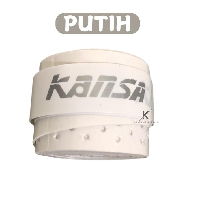 Gambar KANSA GRIP RAKET BADMINTON KARET BINTIK KS200 ORIGINAL ANTI SLIP - KS200-PUTIH dari Kansacollection_NEW undefined Tokopedia